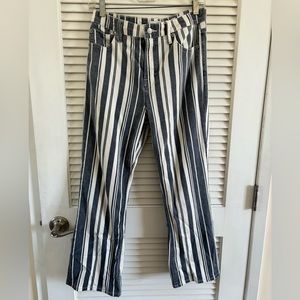 Lucky Brand Bridgette Mini Boot Striped Jeans